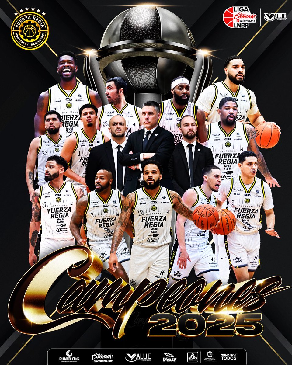 🔥🥇| FELICIDADES <a href="/Fuerza_Regia/">Fuerza Regia</a>‼️

🏆CAMPEÓN GRAN FINAL 2025 🔥🏀

Liga Caliente.mx LNBP 🔥 🏀

#MásAcciónMásDiversión #ApuestaEnCaliente
<a href="/calientesports/">Caliente Sports</a> @puntochg @valuegf <a href="/CajaMexicana/">Caja Popular Mexicana</a> <a href="/voit_mx/">Voit</a>