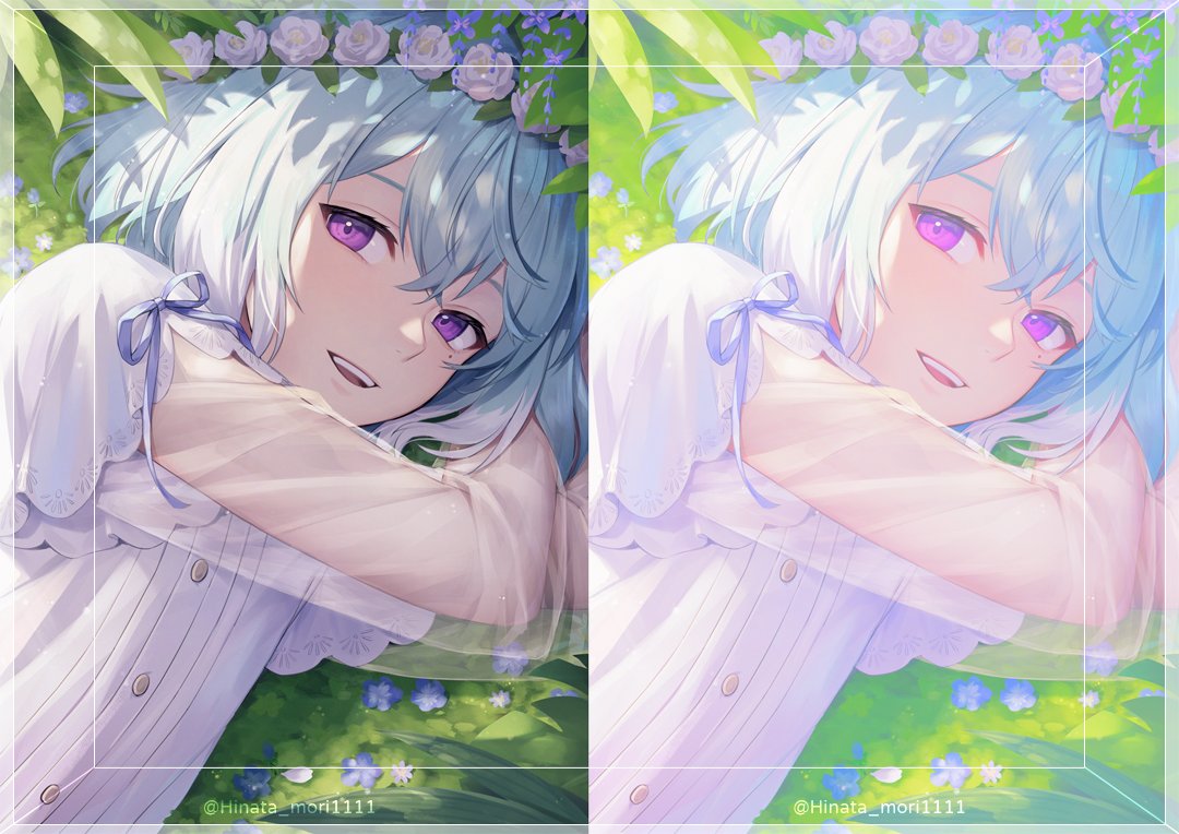 哇！！！哇好厲害！
完全是我一直想嘗試呈現的色感！
謝謝分享真的好實用✨

試著把圖轉成CMYK，紫色毫無疑問地灰掉了w
這麼漂亮的顏色只能留在RGB🥲 
不過轉完整體還是不錯的！