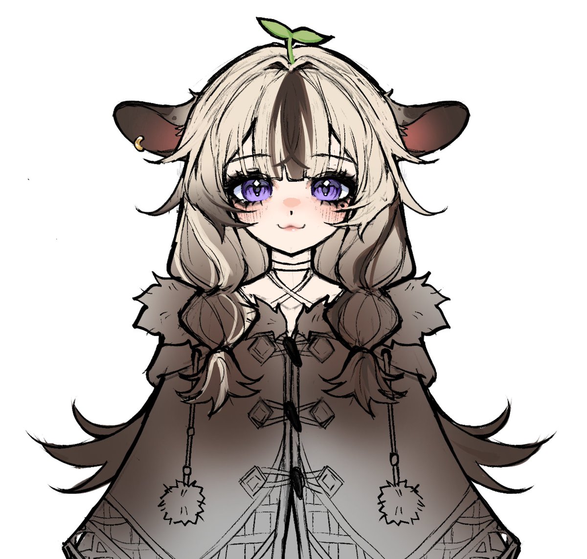 Try to guess what animal she’s inspired by 💜 #oc