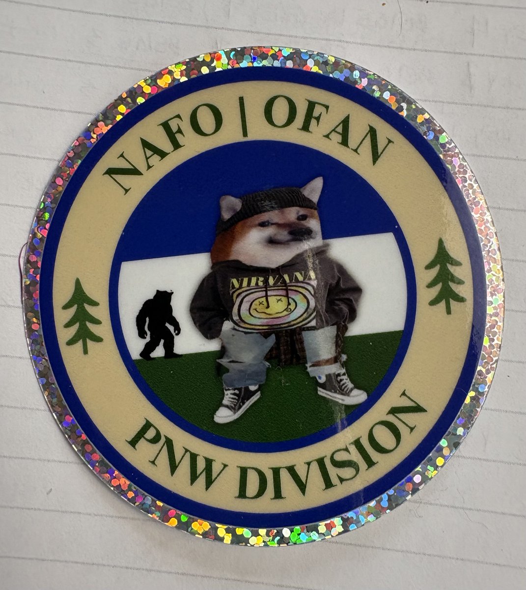 The actual sticker is NOT blurry! If you live in the PNW and would like a sticker (nor is there a flaw in it as seen below 🥴), DM me. 1st sticker is free.