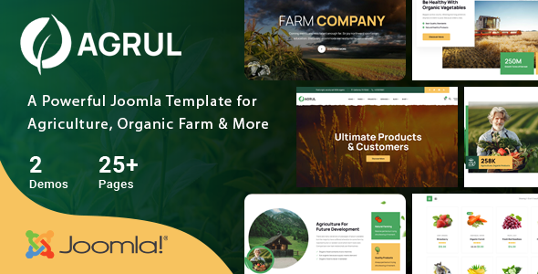 codelayers's tweet image. Agrul - Joomla 6 Organic Farm Agriculture Template | Farmer @codelayers 
🌐 codelayers.net/portfolio/agru…
Agrul is a modern Joomla 6 template designed for organic farms, agriculture services, and farming businesses. 
#codelayers #themeforest #envato #joomla #business #joomla6