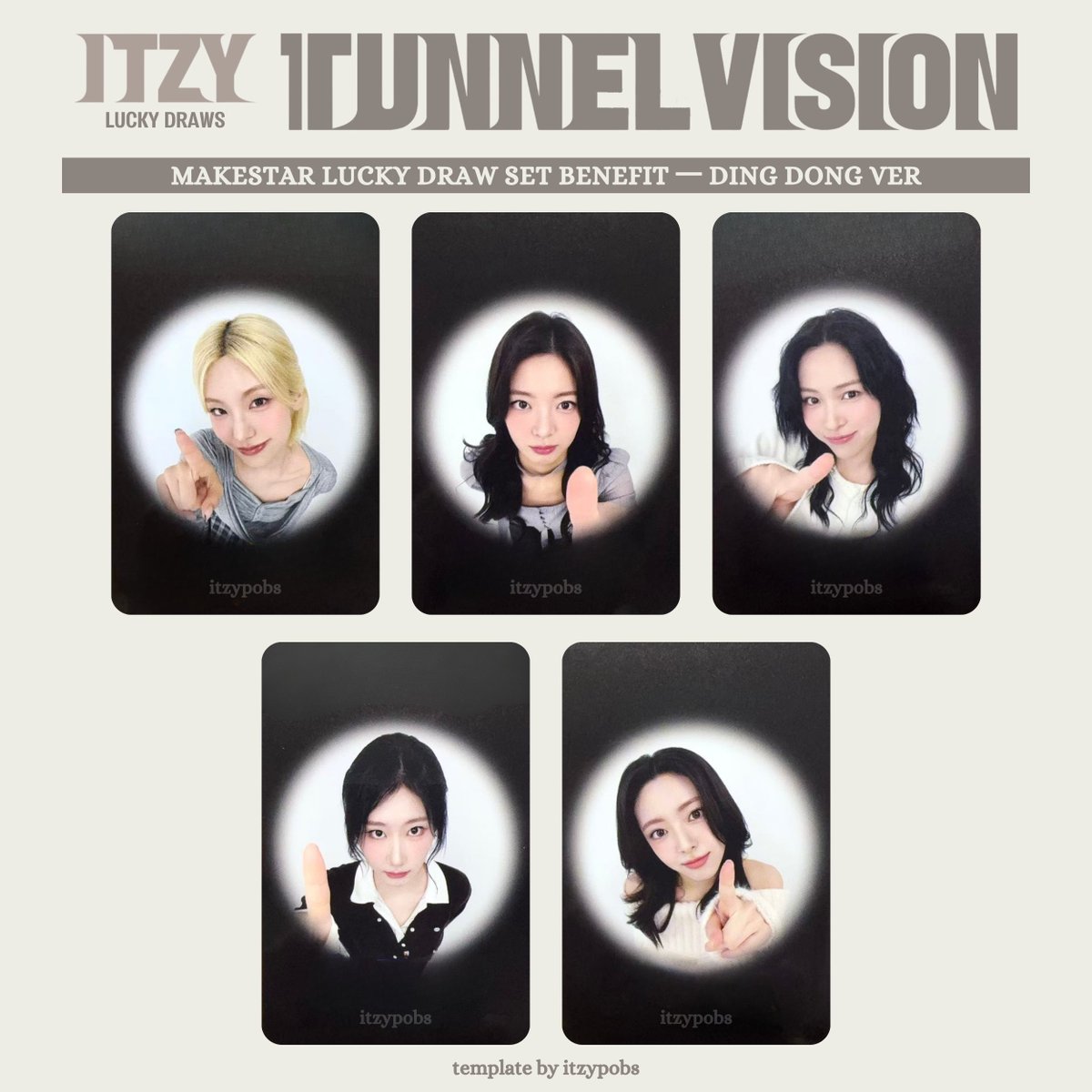 itzy TUNNELVISION makestar 50枚限定 トレカ ITZY TUNNEL VISION WITHMUU MAKESTAR YES24 PRE ALBUM POB OFFICIAL