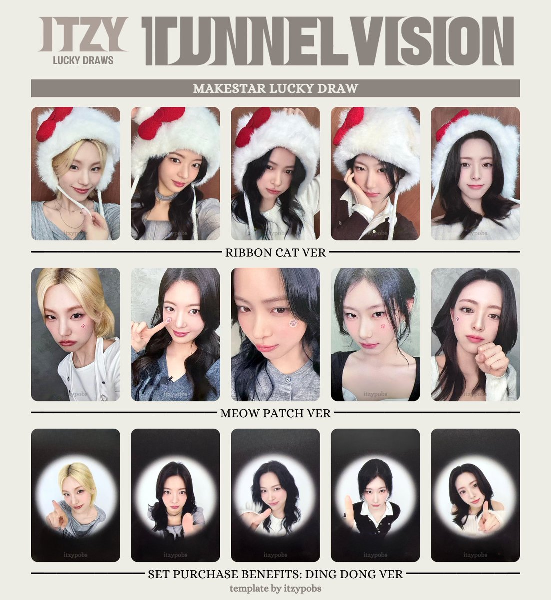 itzy TUNNELVISION makestar 50枚限定 トレカ ITZY 