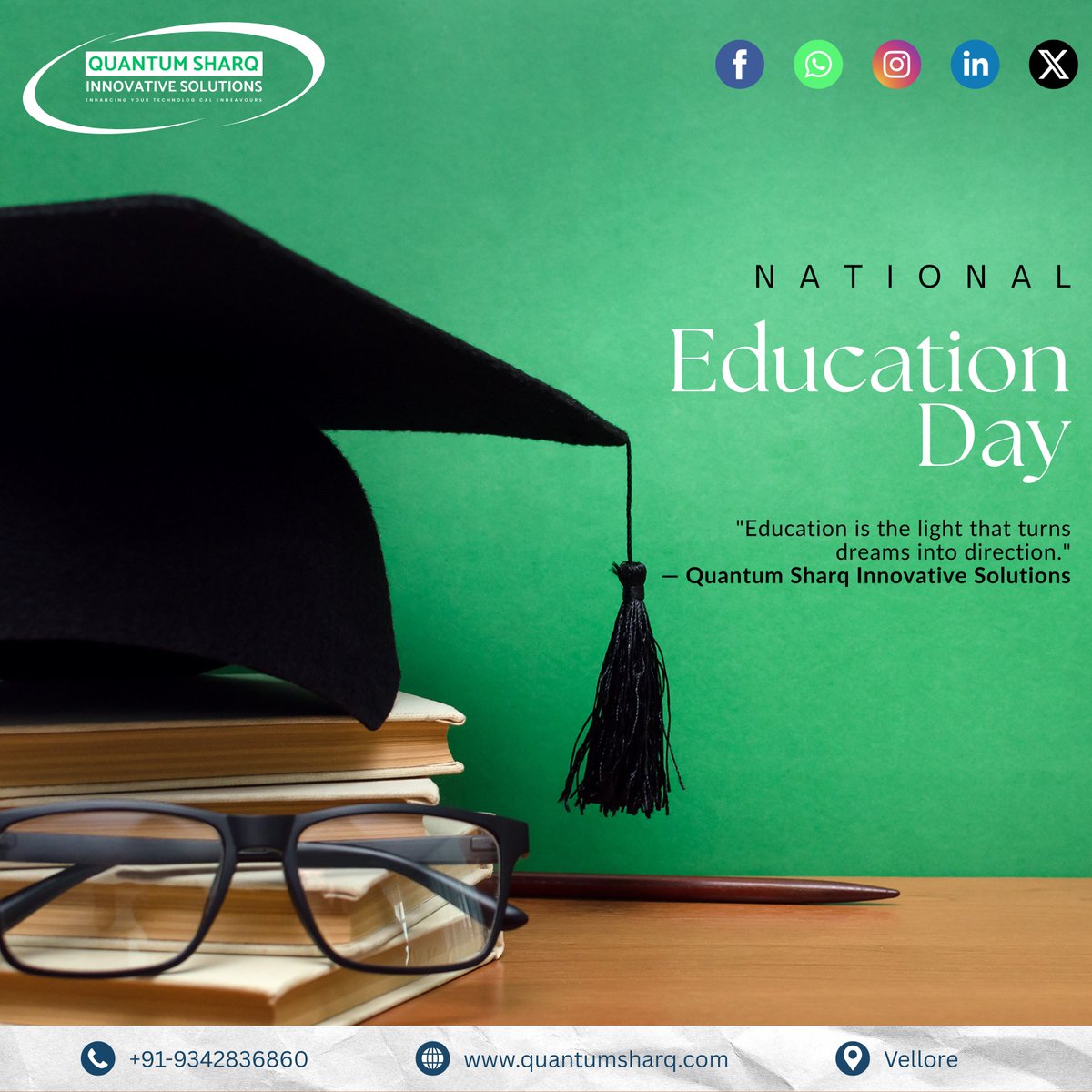 SharqQuantum's tweet image. &quot;When we educate a mind, we empower a future.&quot;
— Quantum Sharq Innovative Solutions
#PowerOfLearning #FutureStartsHere