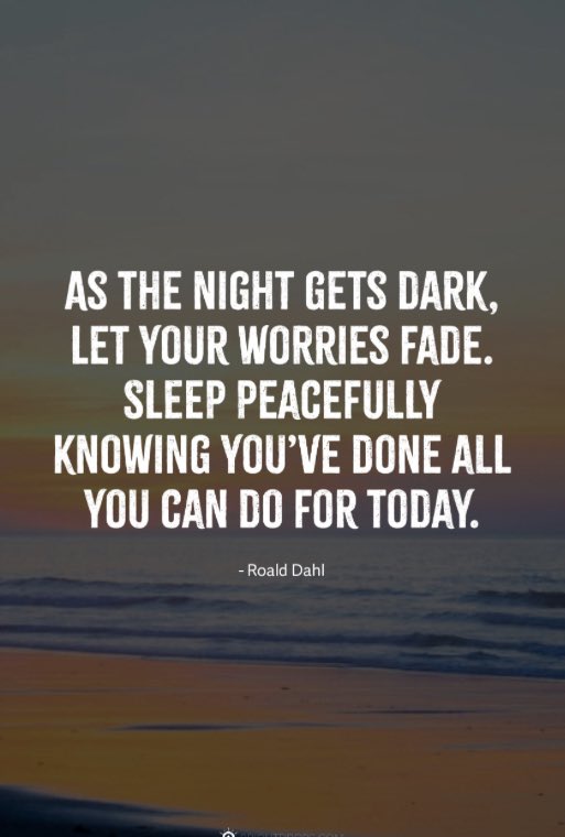 All you can ask of yourself. Good night😎❤️