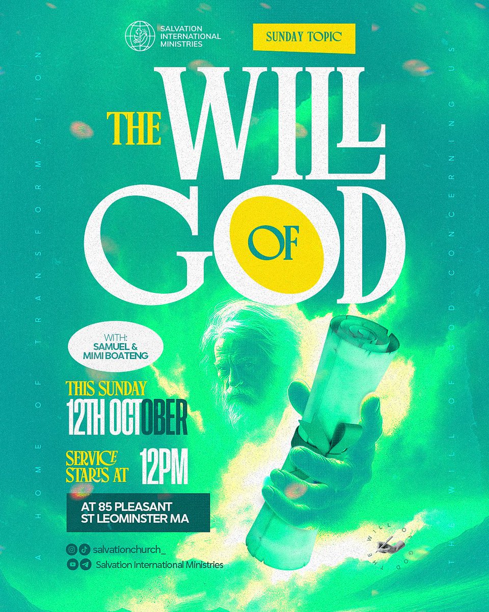 gjgraphix's tweet image. Create an eye-catching church poster with the powerful theme: “THE WILL OF GOD” 👨‍🎨🎨

#GraphicDesigner #posterdesign #visualdesigner #branddesigner