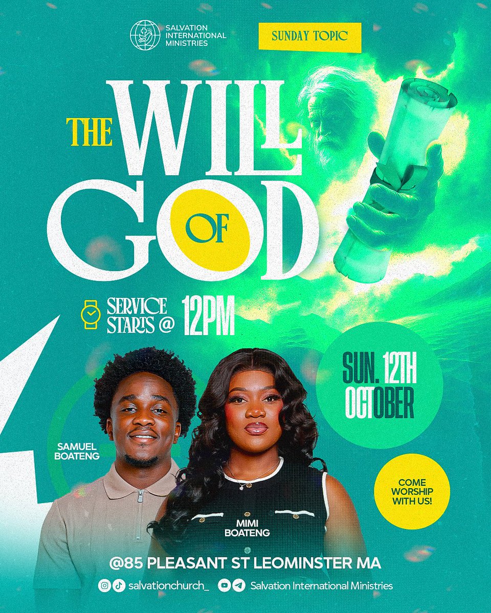 gjgraphix's tweet image. Create an eye-catching church poster with the powerful theme: “THE WILL OF GOD” 👨‍🎨🎨

#GraphicDesigner #posterdesign #visualdesigner #branddesigner
