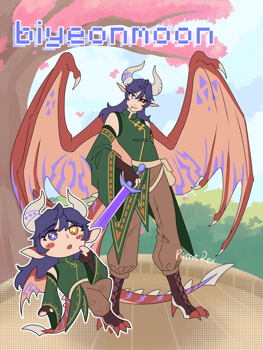 Ref sheet c0mm for <a href="/biyeonmoon/">moon 🌙</a> 🐉💕