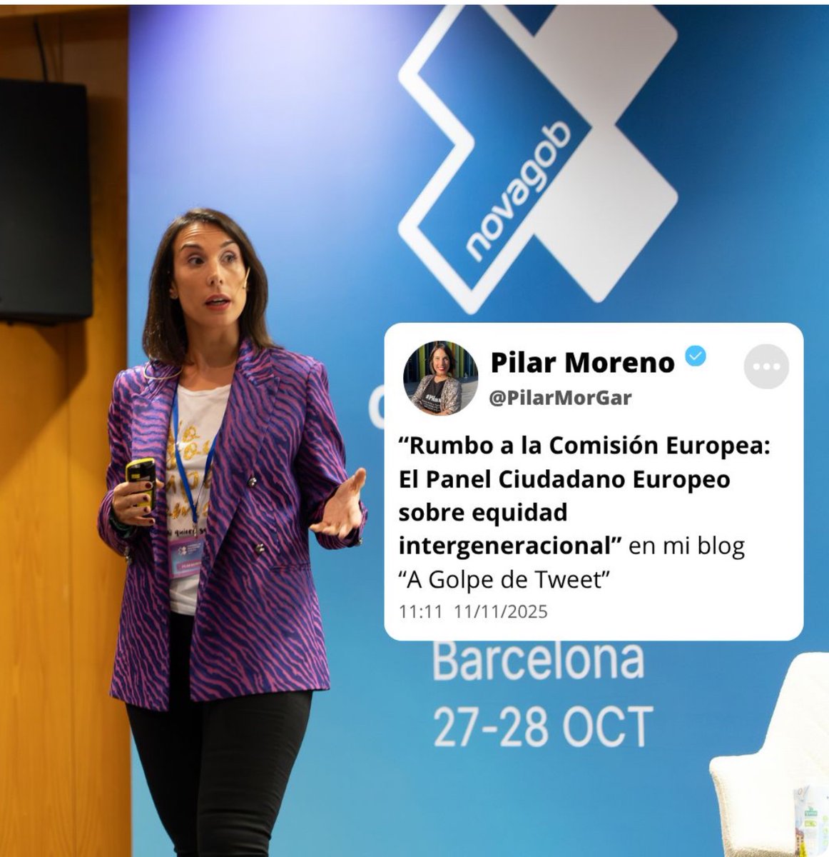 ✈️ Rumbo a #Bruselas 🇪🇺

🛬 La #ComisiónEuropea me ha invitado como multiplier (#CreadoradeContenido ☺️) para contar desde dentro como funciona un #PanelCiudadanoEuropeo

📲 ¡Qué emocionante! 

Te lo cuento en #AGolpedeTweet 
#EquidadIntergeneracional

agolpedetweetpilarmorgar.wordpress.com/2025/11/11/rum…