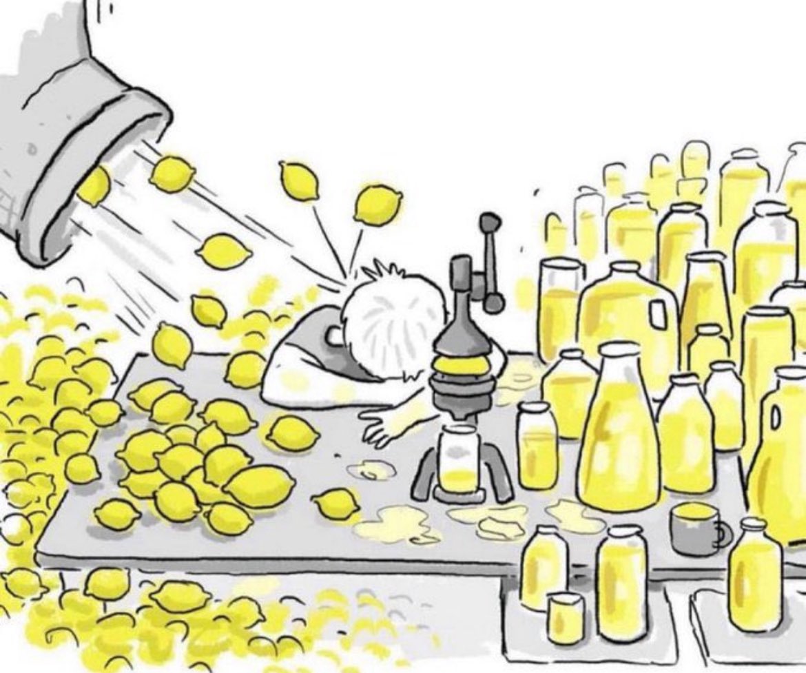 Dear Entrepreneur: Sometimes the lemons are best used for tequila…your job is to understand when to make the switch…🤙