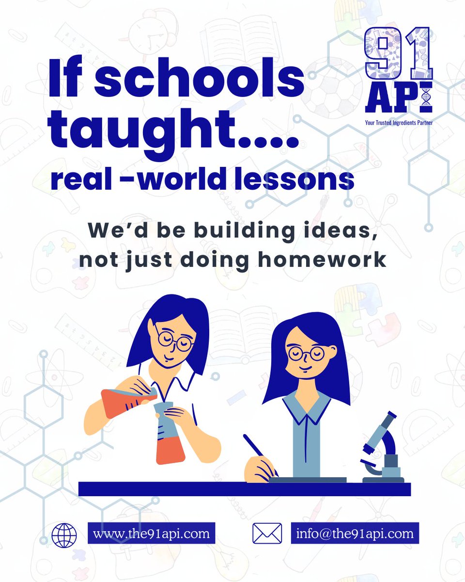 the91Api's tweet image. If schools taught real-world lessons, we’d be building ideas — not just doing homework.

At @the91Api , we believe learning starts where curiosity meets innovation.

Because learning never stops — it fuels every next breakthrough.

#NationalEducationDay #The91API #BuildingIdeas