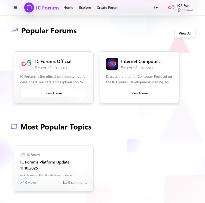icpforums's tweet image. #ICForums is back, and now with our own official canister link on icp0.io

Find us here and build your home on the $ICP: meazi-4iaaa-aaaab-acvrq-cai.icp0.io
