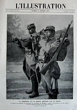 Ne chom nemet ludu.
Lezomp rastell ha filc’hier
Ar wrac’hell diechu
Evit monet da Wengamp
Da wiskañ ‘r bragoù ruz.
Va gwreg ha va bugale,
Na ouelit ket c’hwerv,
Dalc’hit ho nerzh da vale
Penn-da-benn an erv.
E-pad ma vin en arme,
C’hwi ‘ gaso an arar,
C’hwi ‘ hado da viz Here,