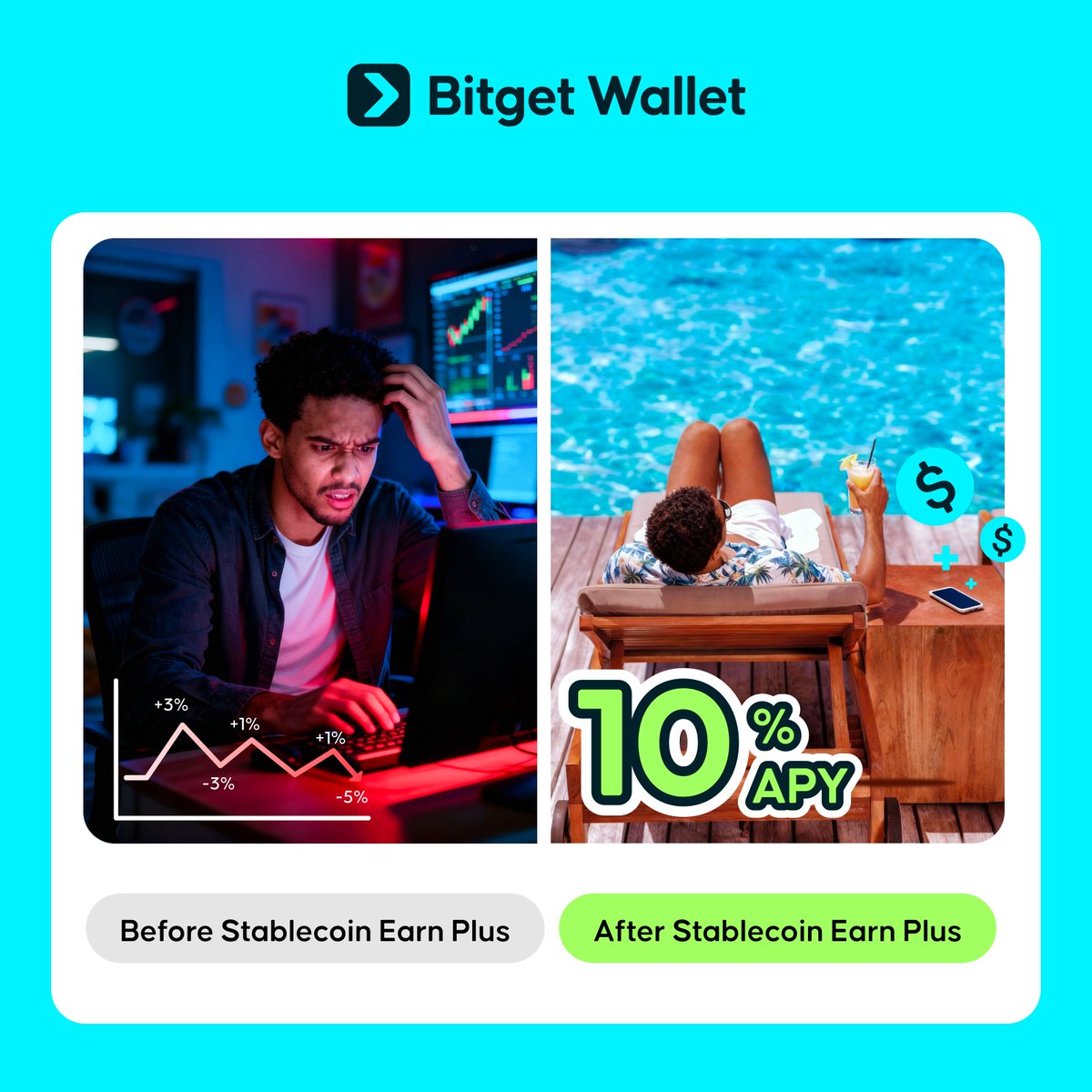 Crypto is freedom. Choose stability over volatility. Get 10% APY on  stablecoins here: https://t.co/e2vc4I7Vsr