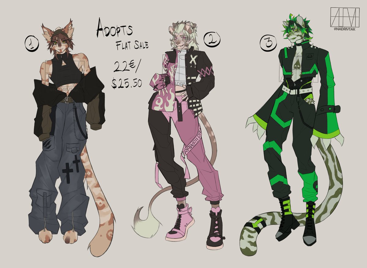 nadrivtak's tweet photo. Adopt batch! 22€ each one or 45€ for the adopt + a bust of them! (7€ off)
PayPal 
Can be sent through toyhouse or email
#adopt #furry #furryadopt #adoptbatch #ota #offertoadopt https://t.co/gQGU0e4pr0