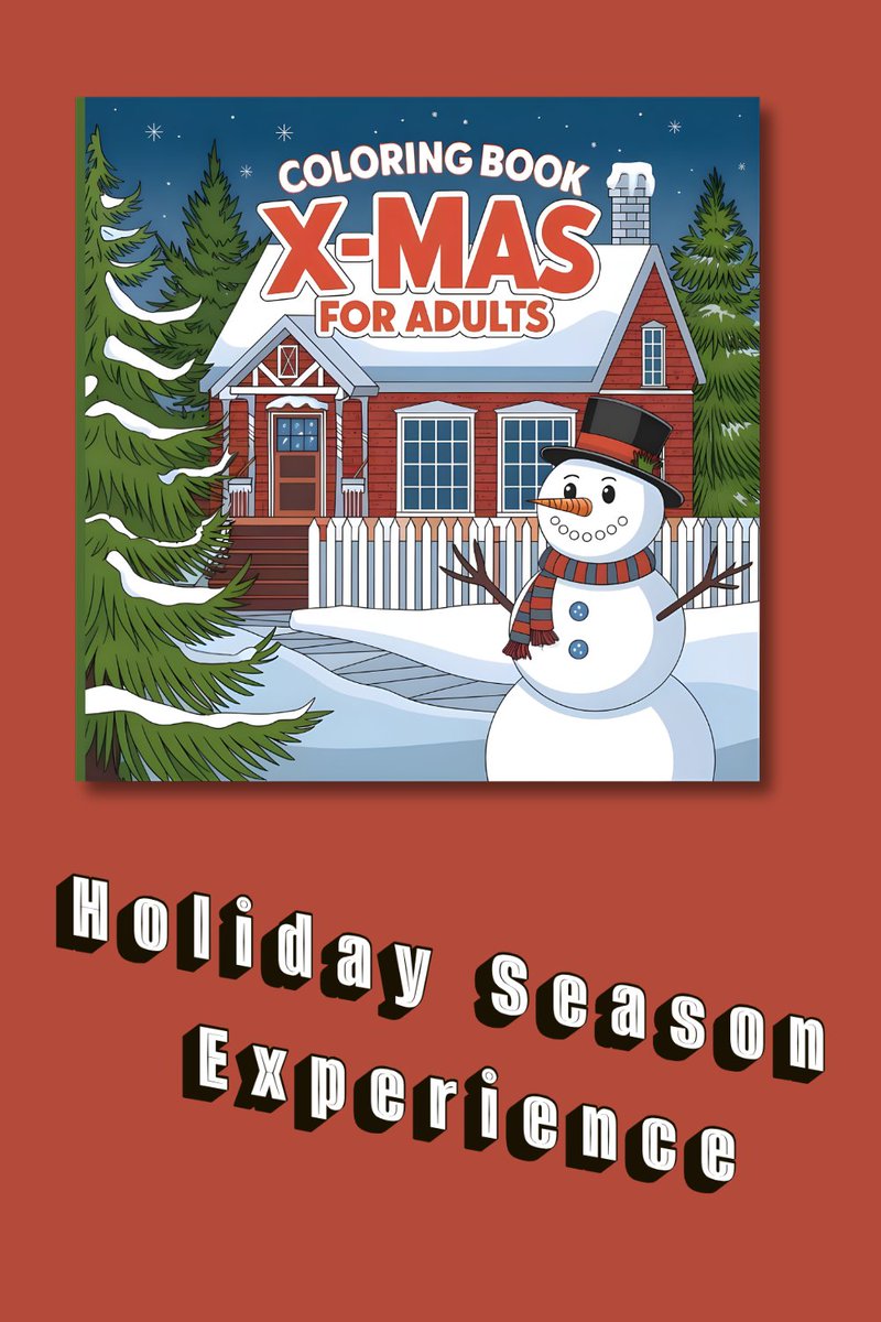 🎄✨ Unwind this holiday season with our festive Coloring Book X-Mas For Adults! Perfect for relaxing, creative fun &amp; stress relief. 🎅🖍️ #ColorYourHoliday

Grab your copy now 👉 tinyurl.com/ms3t8jjm

#ChristmasColoringBook #AdultColoringBook #HolidayRelaxation #StressRelief