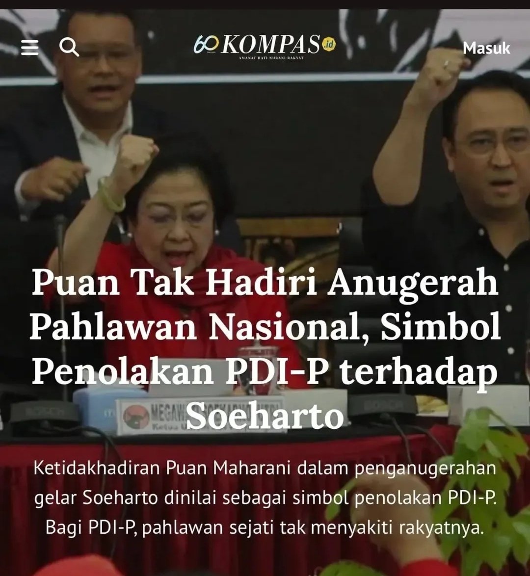 Gara2 ini ternak Jokowi ngamuk, mereka minta Prabowo cabut amnesti Hasto.
Mereka ngamuk krn fitnah mereka amnesti Hasto unk mengendalikan PDIP ternyata ga terbukti.
Mereka ngamuk Krn fitnah mereka mba Puan tersandera kasus maka akan mudah dikendalikan ternyata ga benar.
Mereka