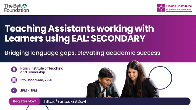 📝 Teaching Assistants: support EAL learner...