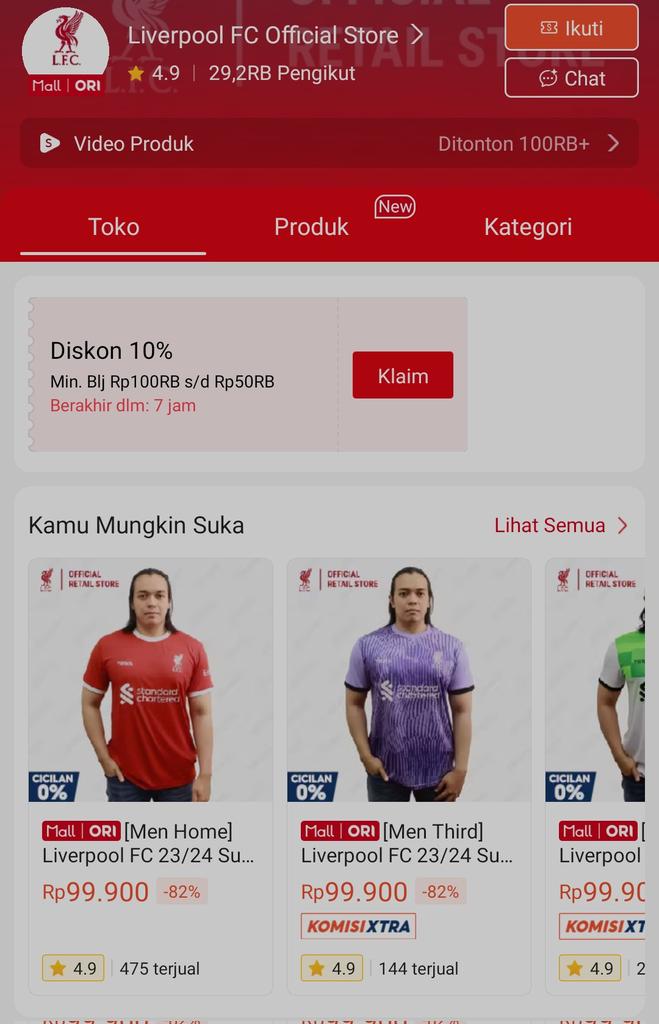 Ada Promo Jersey nih utk fans Liverpool

Dr toko officialnya
Jersey 90rbuan

Jersey murah
Promo jersey
Klaim Voucher : s.shopee.co.id/LfK8x6BaU

#zonauang senin 1111 energi untuk negeri #tokopediapromoguncang1111