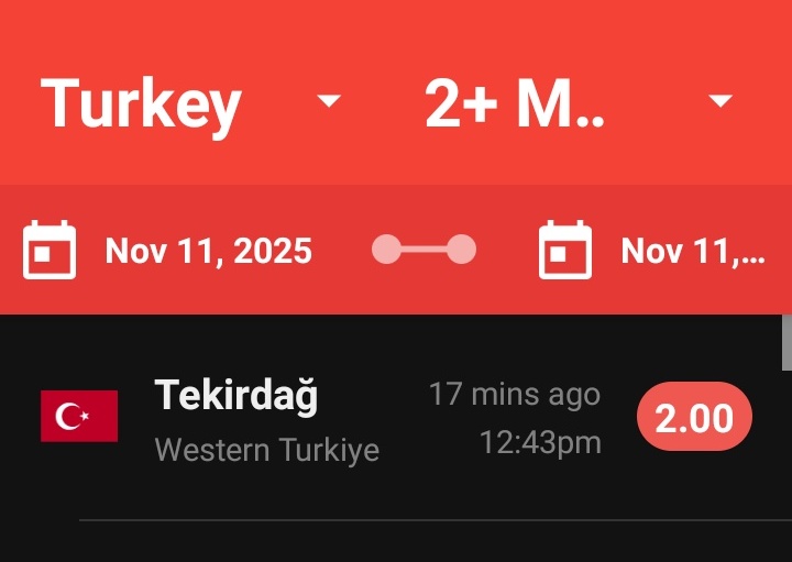 vadedilen's tweet photo. Öncü depremler gelmeye başladı #tekirdağ 'dan. https://t.co/L5BaPp4XEc