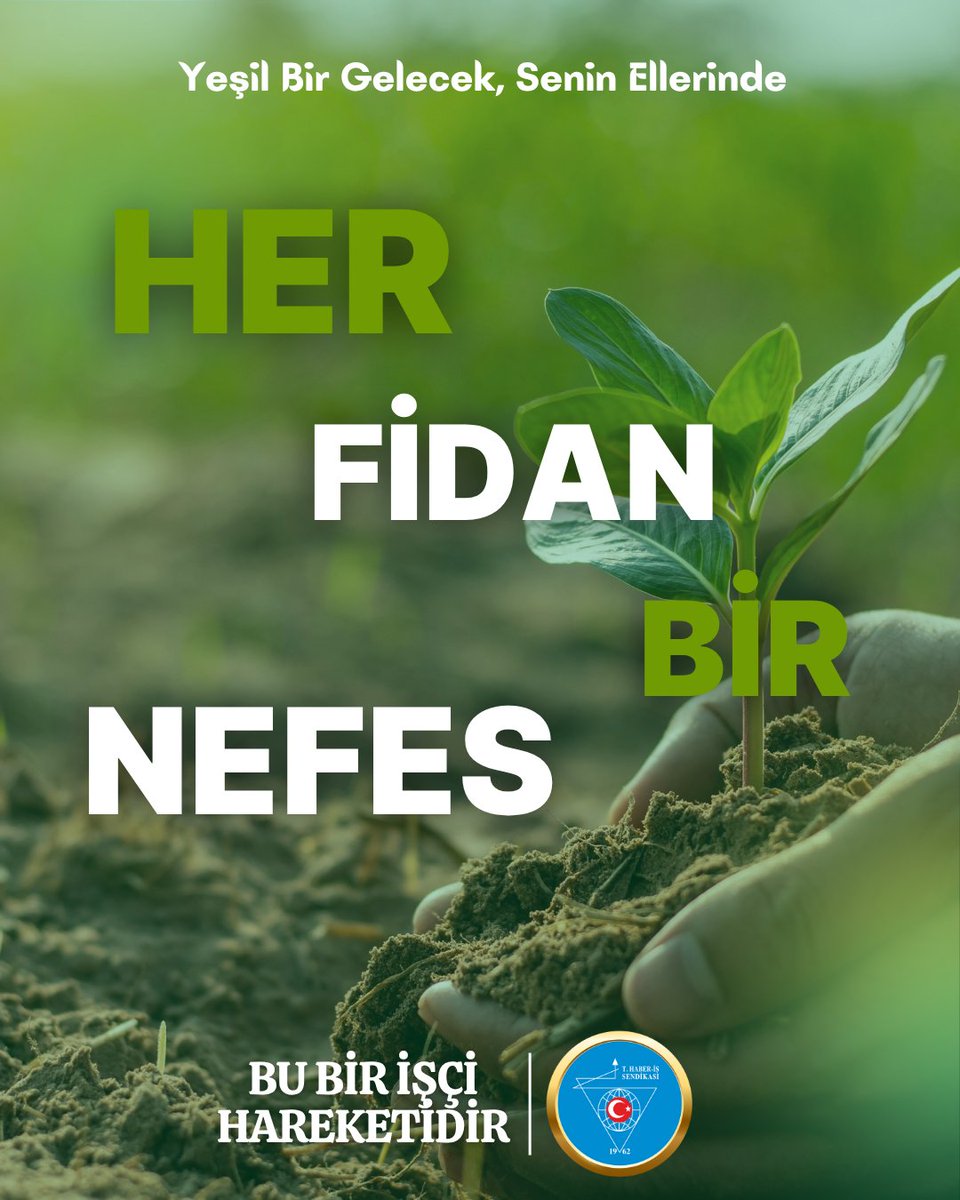 TurkiyeHaberis's tweet photo. Yeşil Bir Gelecek Senin Ellerinde 🌱

11 Kasım Milli Ağaçlandırma Günü kutlu olsun. 🌳🌲
#YeşilVatanSeferberliği  
#GeleceğeNefes