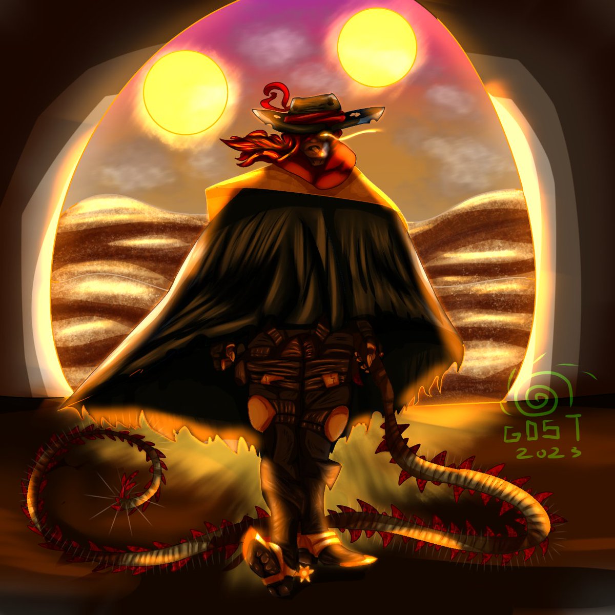 VectdCreations's tweet image. God this oc design is so good,again trigun fandom did not treat me right...