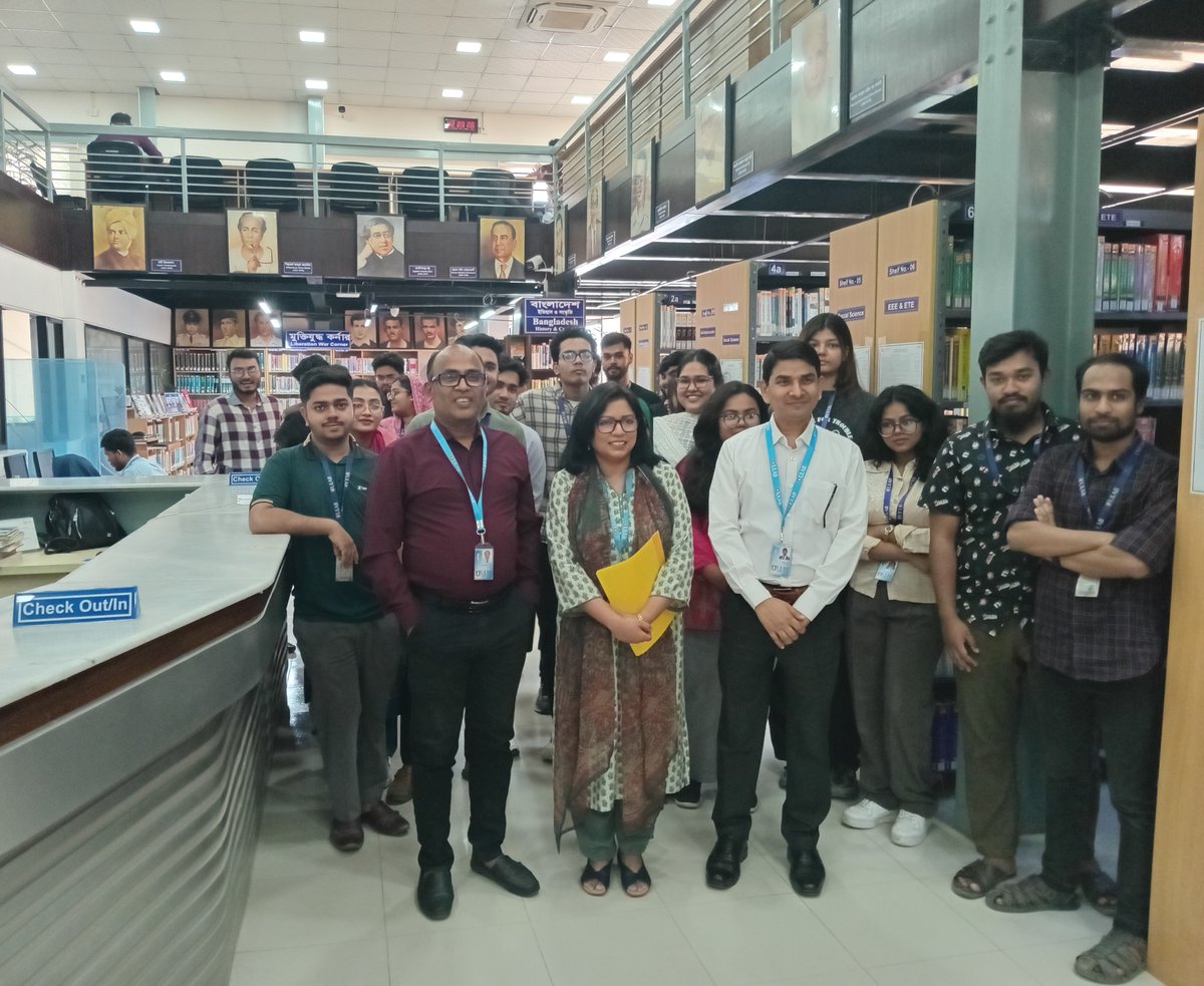 LibraryULAB's tweet image. ULAB Library conducted Library Orientation for the students of BUS 1101: Introduction to Business on Tuesday, 11 November 2025.