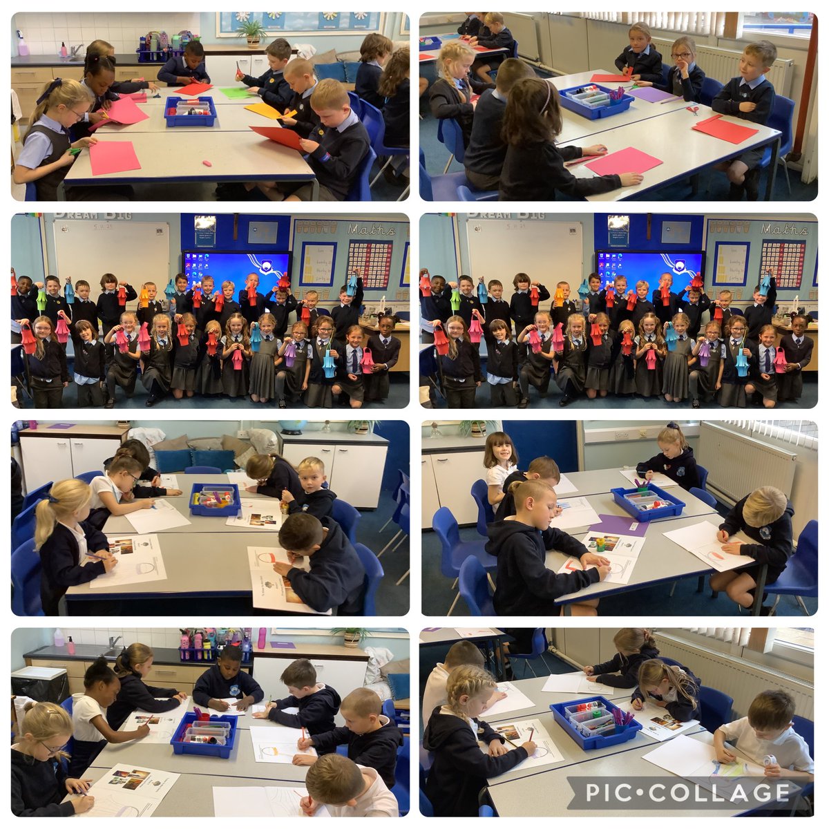 We have had a busy morning making 3D lanterns and then drawing lanterns and illustrating them with the scripture from Isaiah with words which are most important to us. <a href="/OSJ_RE/">OSJ_RE</a>