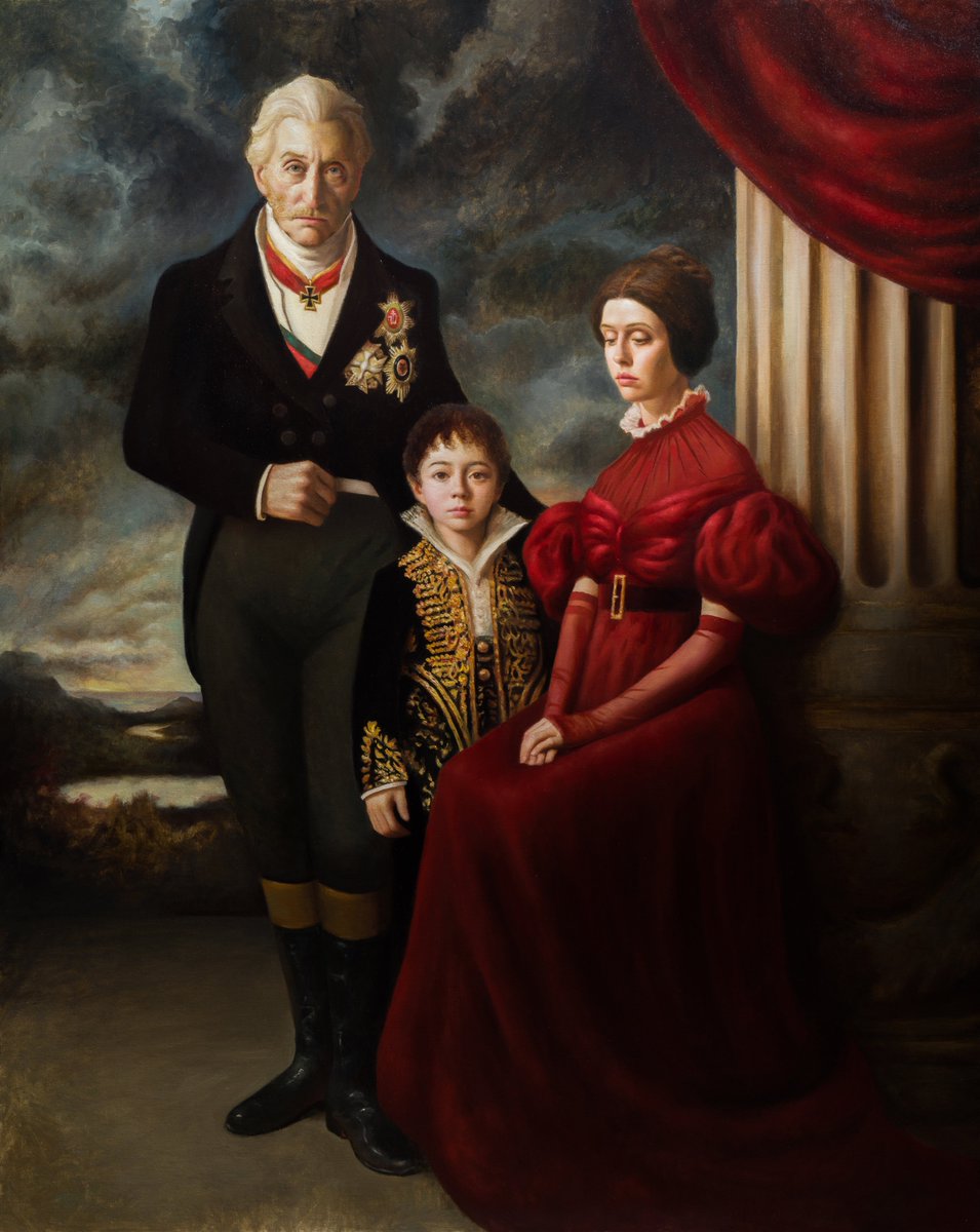 Portrait of Frankenstein Family, oil on linen, 120x150cm