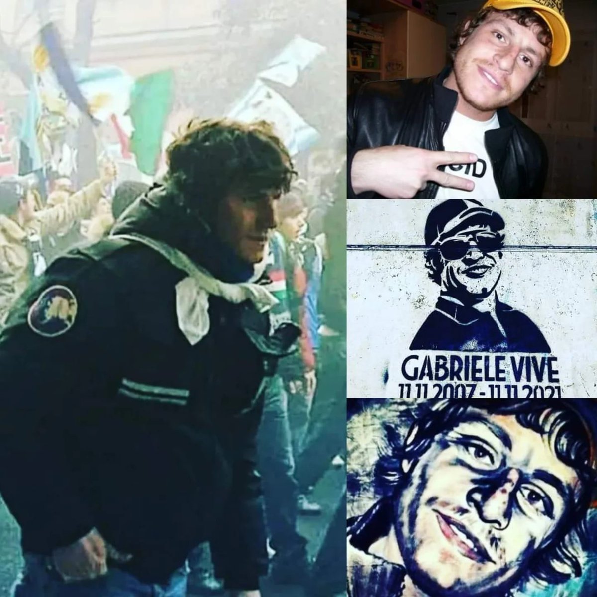 🇮🇹 On this day back in 2007 during the fight between Lazio and Juventus fans at the motorway, Gabriele Sandri, a Lazio fan was killed by a cop! His death shaked whole Italy, ultras groups from many different teams paid the respect at his funeral and on the stands! The cop was