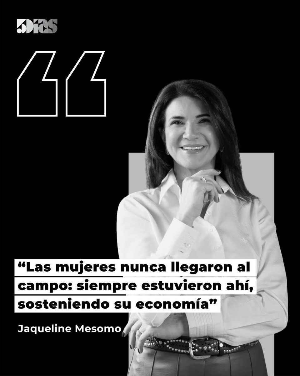 5DiasPy's tweet image. 🗣️ Frase del día

“Las mujeres nunca llegaron al campo: siempre estuvieron ahí, sosteniendo su economía.” – Jaqueline Mesomo

🔗 5dias.com.py

#FraseDelDía #5Días #Empoderamiento #MujeresEnElCampo