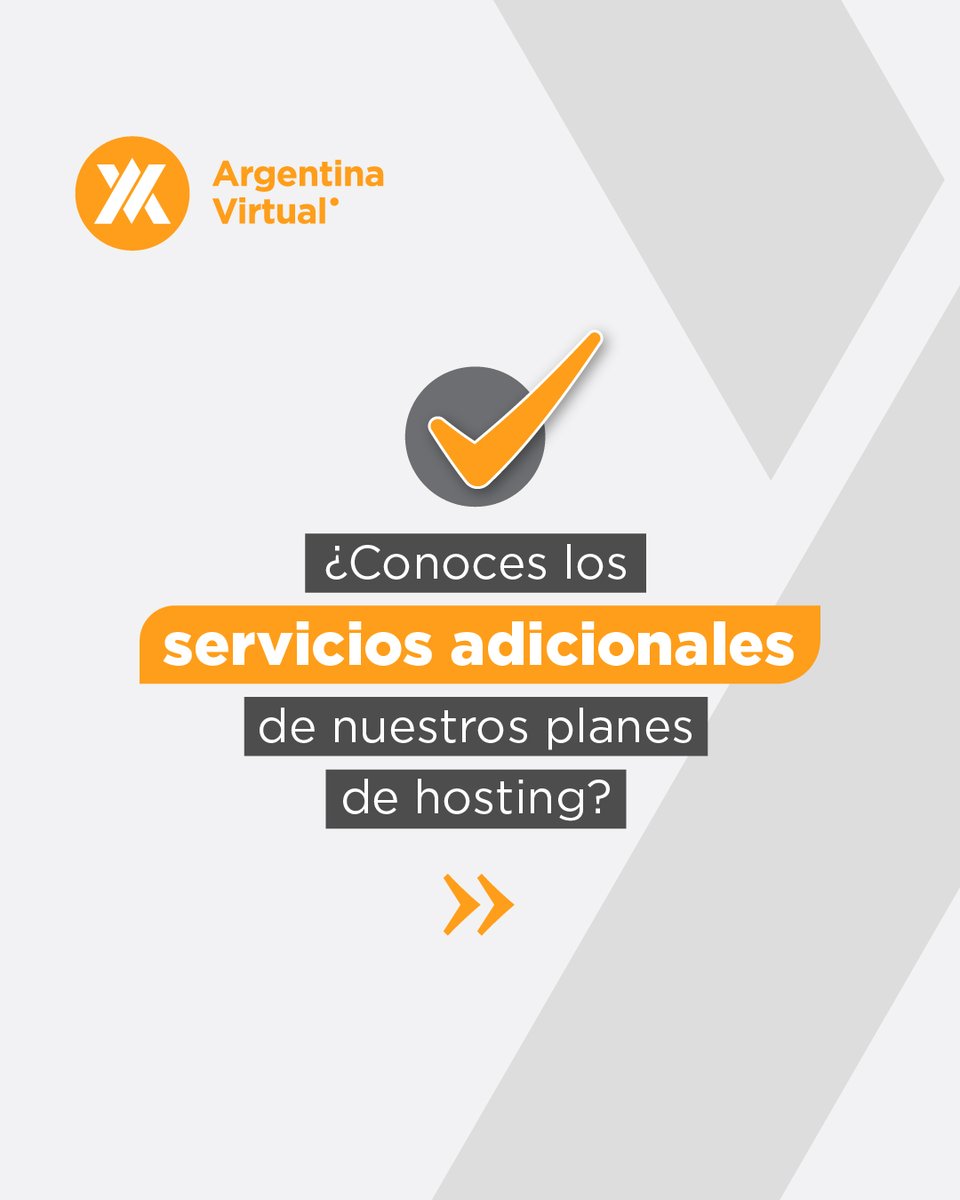 🤗 ¿Buscabas un servicio de Hosting? Encontraste más!

Conocé nuestros servicios adicionales:

🔹 Emails con tu dominio
🔹 Soporte técnico de excelencia
🔹 Bases de datos ilimitadas
🔹 Panel de control de Virtualmin y más

📌 conocelos en argentinavirtual.net