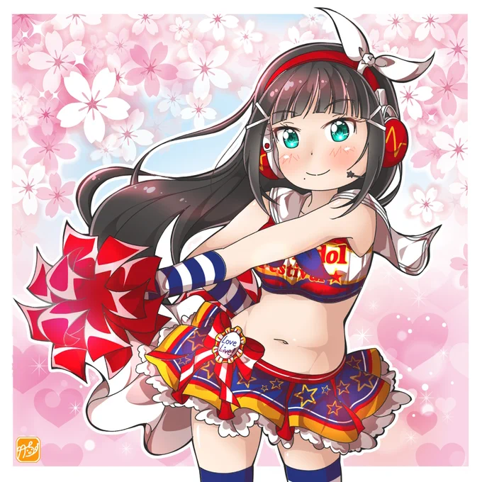 こんばんはでゲソ!('ω')ノ チアダイヤさん 今日もお疲れ様でした～*\(๑'▽`๑)/*。 #Aqours #lovelive