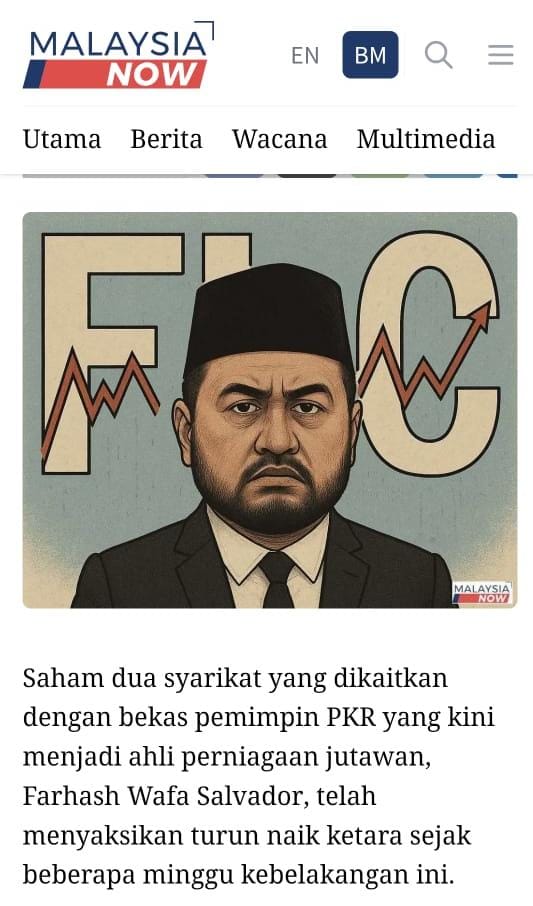 Twit kami - mengenai MMAG Holding dan NexG Berhad menamakan Victor Chin dan Farshah Waja

x.com/anuarmohdnor/s…

Twit saya mempersoalkan mengenai NexG Holding yang melibatkan perolehan tender 700++juta dan nama Farhash Wafa dan Victor Chin.

x.com/anuarmohdnor/s…

Hari ini