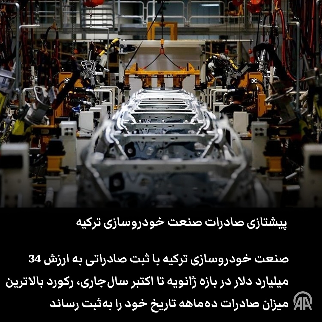 پیشتازی صادرات صنعت خودروسازی #ترکیه 

v.aa.com.tr/3740656