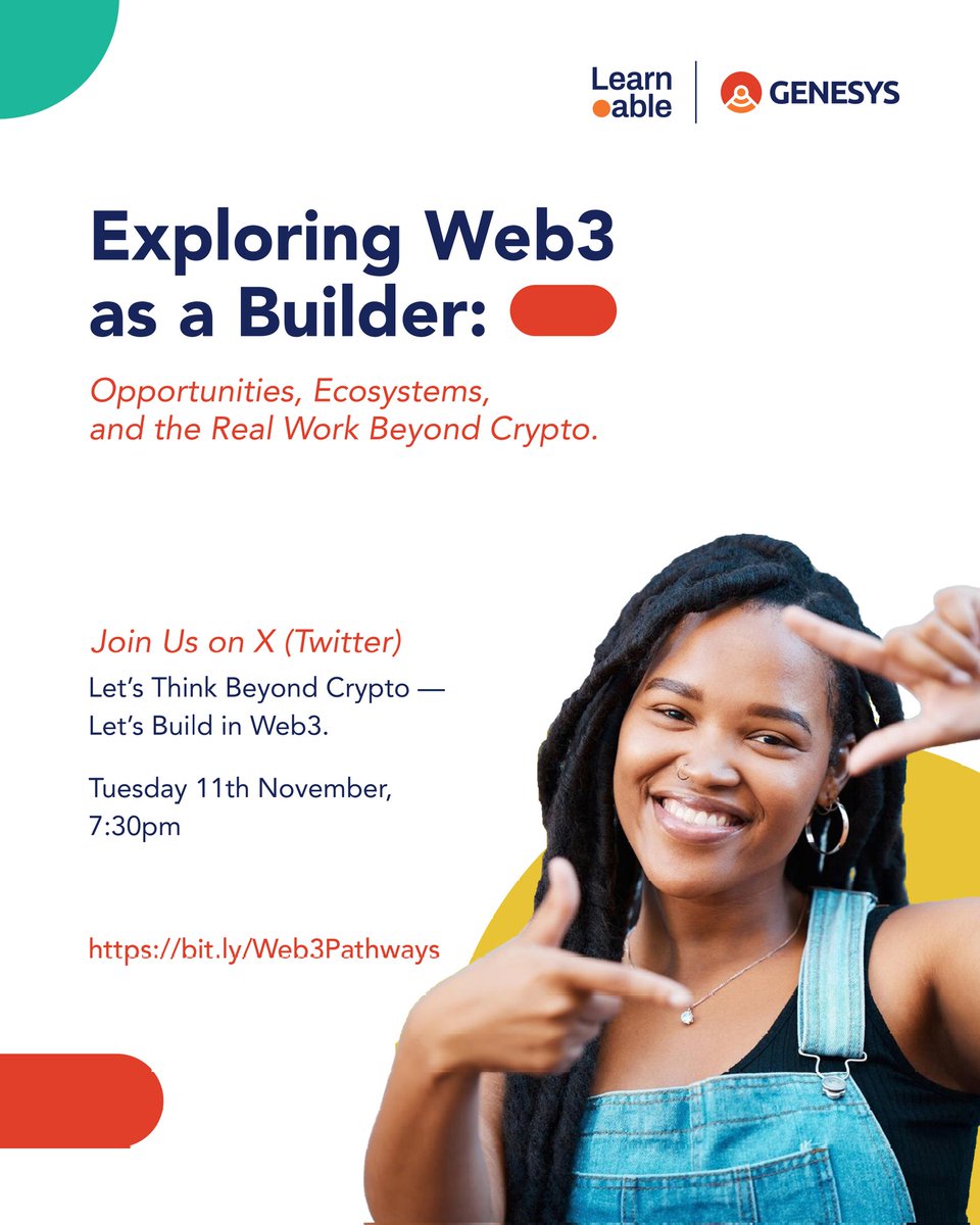 _learnable's tweet photo. Opportunities are shifting to Web3 — and Genies are leading the way.  Don’t just watch the change, be part of it! 

@genesystechhub @ekeson_wtb @bigjoejs @TheRealNesfield @KaspaMeta @amdonatusprince
Join the Space: https://t.co/HufFbKnRbH https://t.co/M1OLZlgnsc