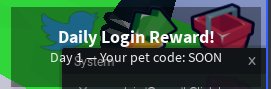 SharkCatNews's tweet photo. 🔢 Consiga códigos diários no #ClassicPetsSimulator em breve!
#Roblox #News https://t.co/PIMOVxg3jD