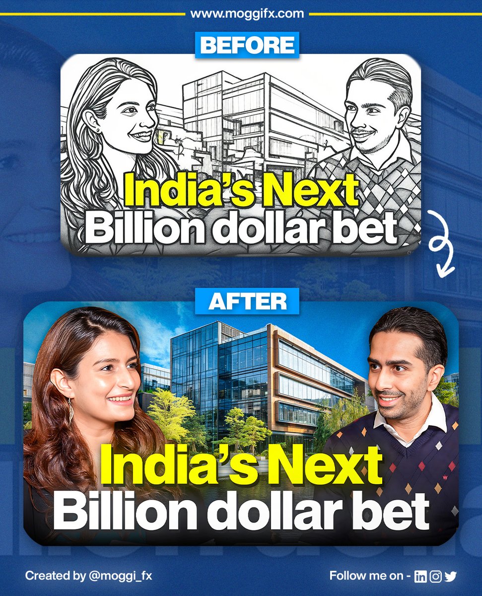 Moggi_fx's tweet image. Day 20 of my 30-day, 30-post challenge

I designed around the headline, not after it.
The visuals support the copy instead of competing with it.

When title and design complete each other, the message feels natural.

Clarity is design’s highest form of creativity.