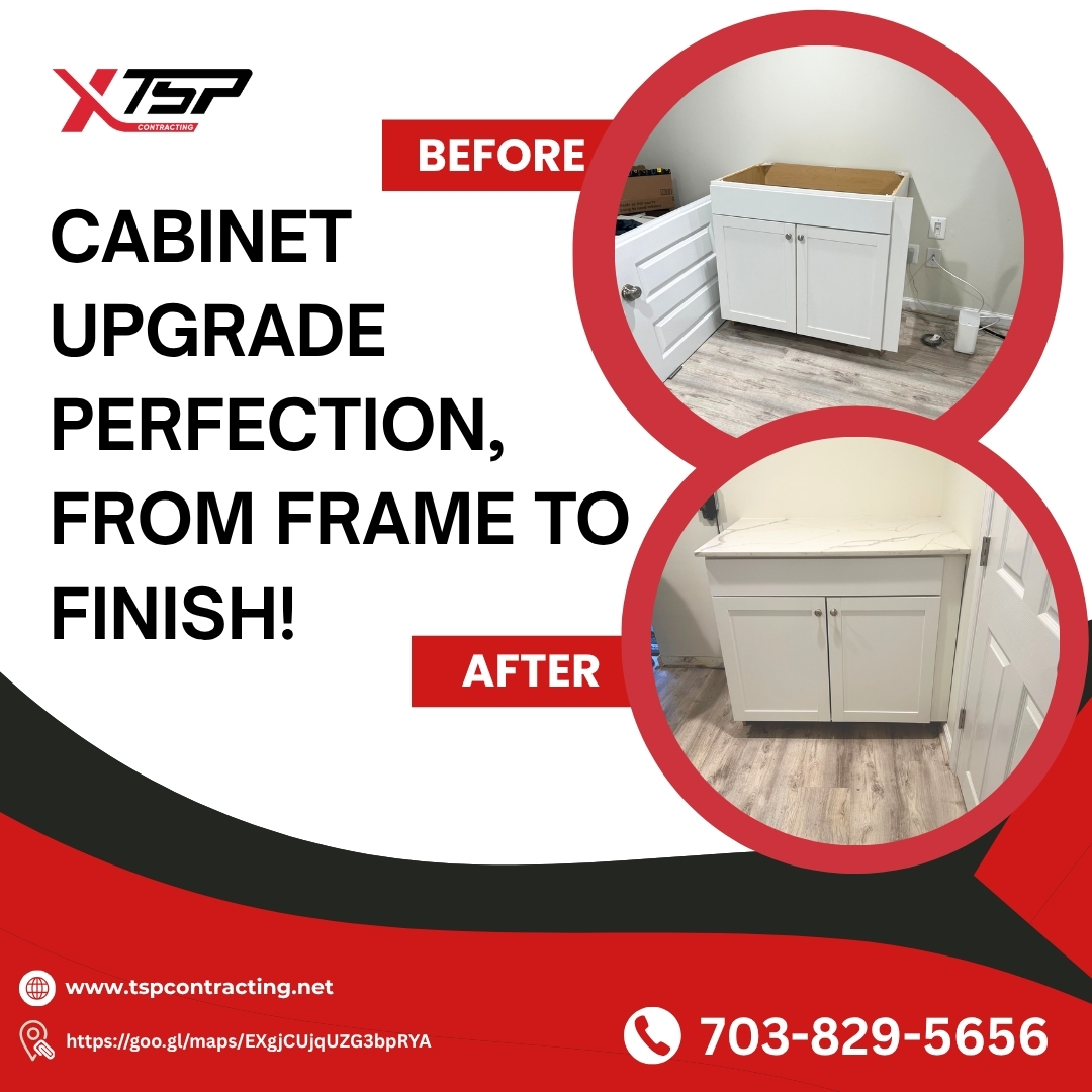 tspremodeling's tweet image. Check out this cabinet transformation, sleek, sturdy, and styled to perfection by TSP Contracting. 

📞 Call (703) 829-5656  and let’s give your space the upgrade it deserves!
 🌐 zurl.co/rhJDC | 

#CabinetUpgrade #HomeImprovement #TSPContracting #RemodelingExperts