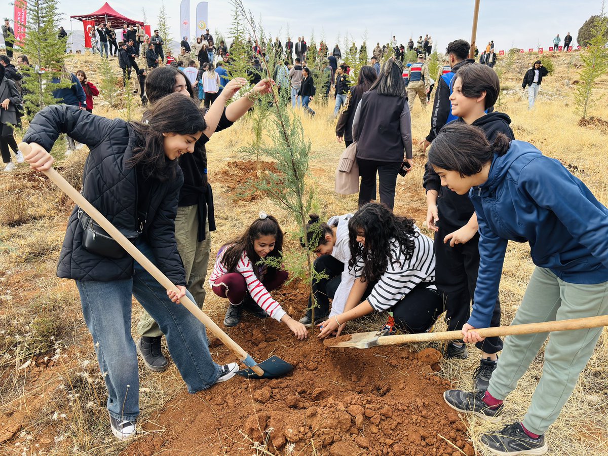 “11 Kasım Millî Ağaçlandırma Günü” dolayısıyla Valimiz Sayın Şefik Aygöl, il protokolü, İl Millî Eğitim Müdürümüz Sayın Bahameddin Karaköse, öğretmenler, öğrenciler ve vatandaşlarımızın katılımıyla fidan dikim etkinliği gerçekleştirildi. 🌱🌳

Geleceğe nefes olacak fidanlarımızı