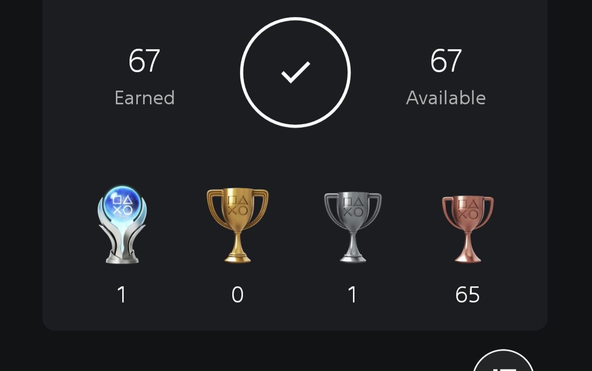 dimojolf's tweet image. Another platinum added to the collection! Can you guess the game ? 

And yes 0 gold trophies for this one 😱