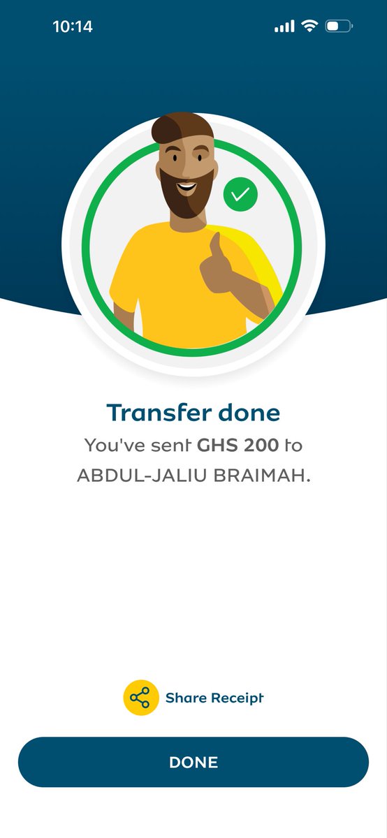 200 cedis sent✅🤝