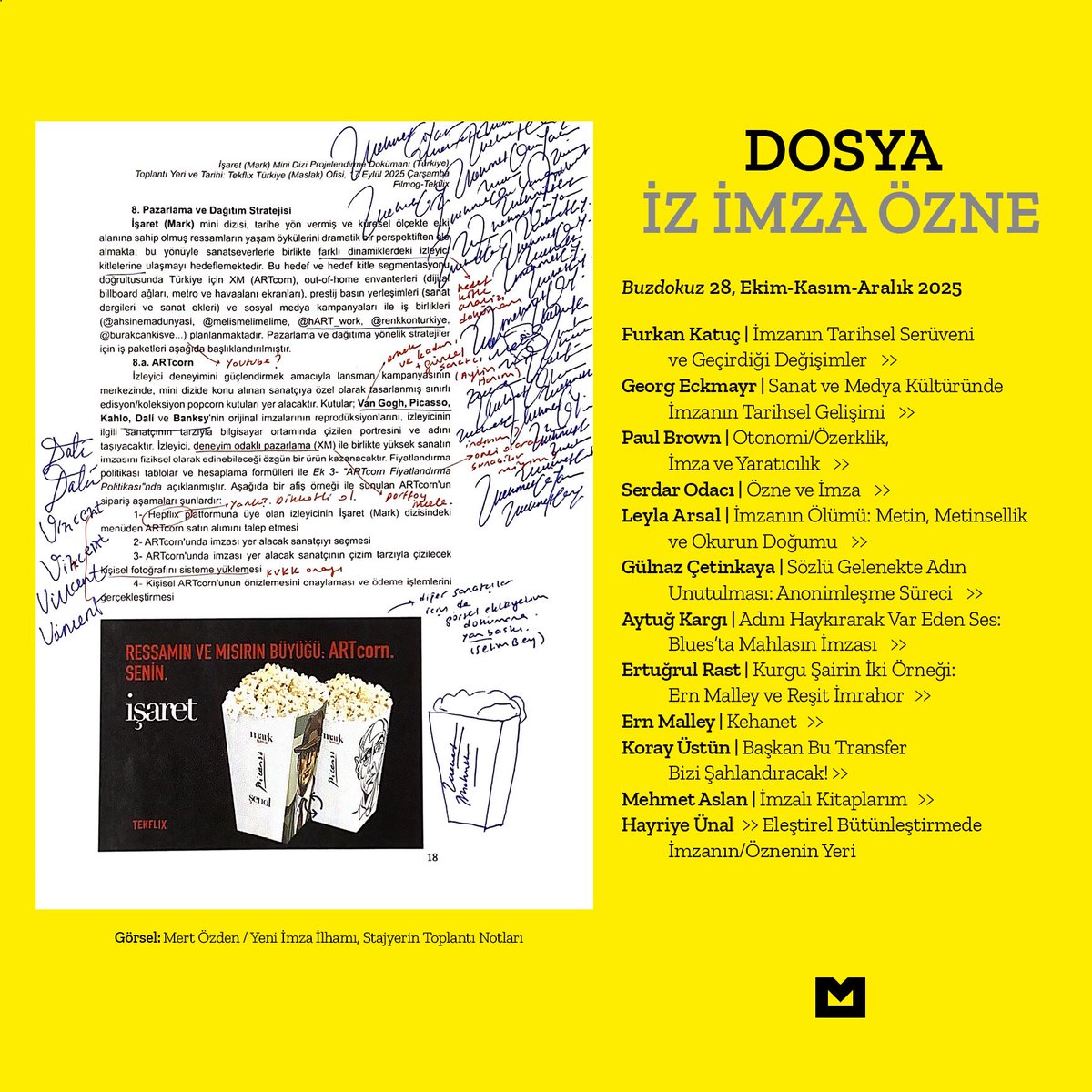 #buzdokuz28 dosyası: İz İmza Özne