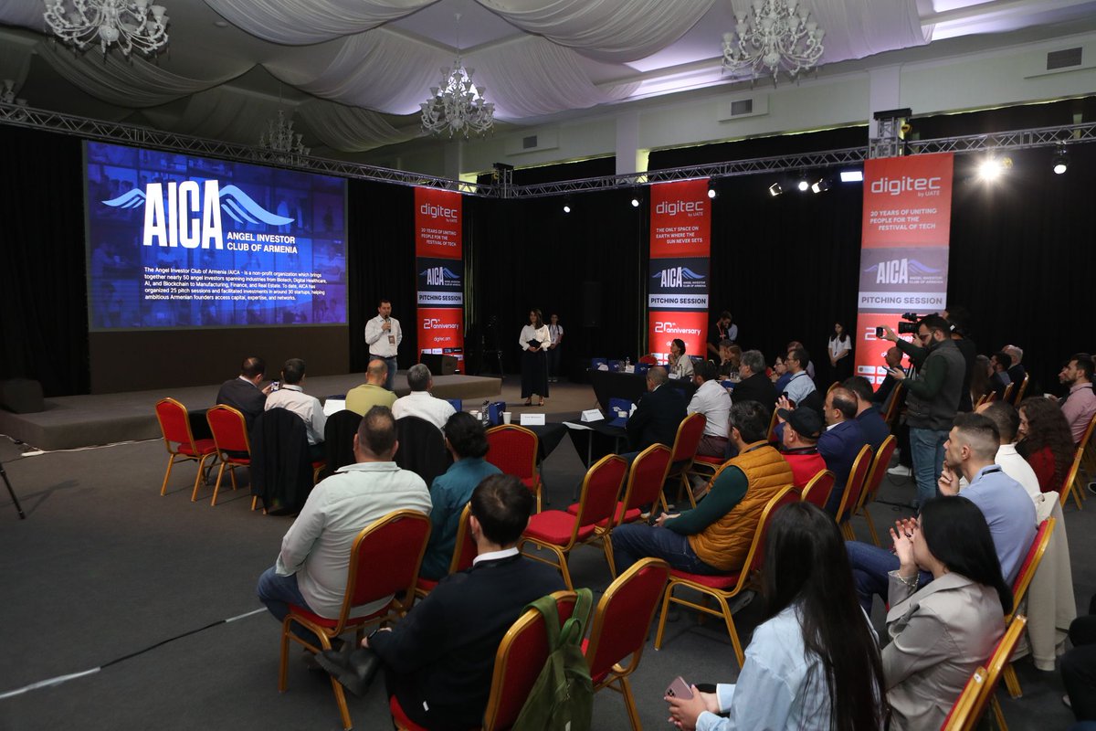 EleveightAI's tweet image. We were proud to support this year’s @digitec_armenia  by sponsoring the Networking Event and hosting the Welcome Reception for AICA’s 26th Pitching Session.

@EleveightAI remains an active partner in building Armenia’s innovation ecosystem. 

#DigiTec2025 #ArmeniaTech