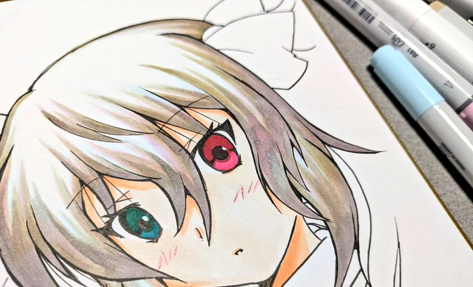 ああ!インクがビュッ!ってなっちまった!失敗!!!