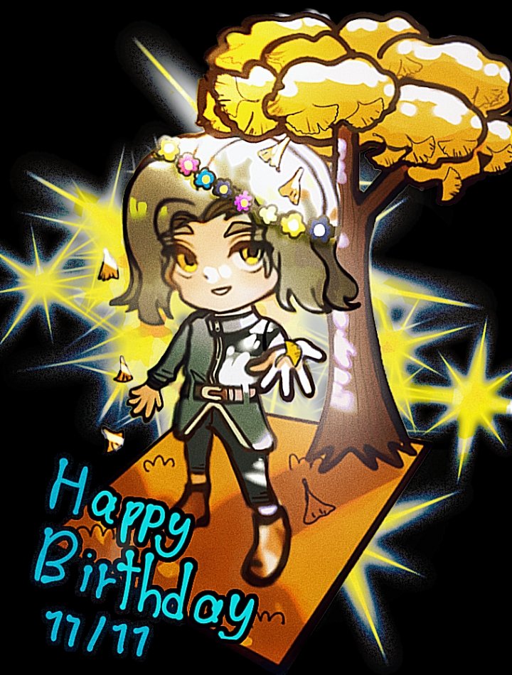 Happy Birthday Kyo🎂！秋なので、銀杏を描きました🍂！
#BEATBREAK #ビートブレイク