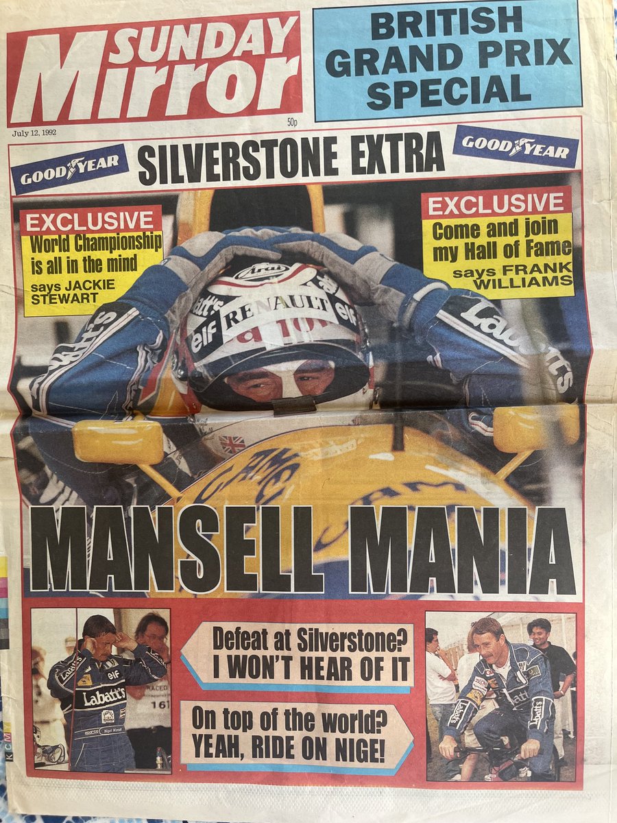 Do you remember those special F1 days when “Red 5” was tearing up the motor racing world? But what did really happen to Nigel Mansell after he became world champion? “Our Nige” tells all in my book “Cheers to 50 years…On The Sporting Frontline” #grahamnicklesswebsite