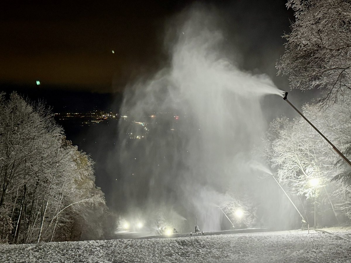 Snowmaking is ON ❄️ at West Mountain for the 25/26 season 😊 #westmountain