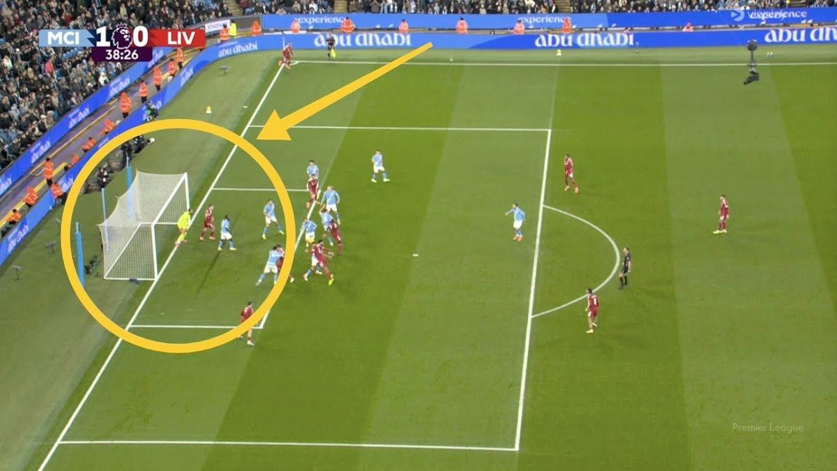 Nparanoid's tweet photo. @a779457 @The_Forty_Four of course it's to distract the keeper on the basis that you can't be offside from the corner, but doesn't explain why VAR/Dermot Gallagher aren't consistent. Man City goal v Wolves stood and DG defended the decision. https://t.co/PCjcCSfSBh