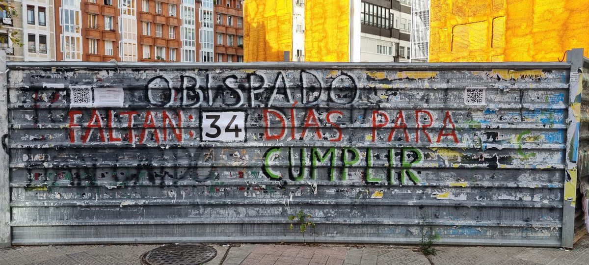 Días que le quedan al Obispado para que proceda a restituir la urbanización al estado original en el que se encontraba.  

🌴🌴Ayúdanos compartiendo esta cuenta atrás.